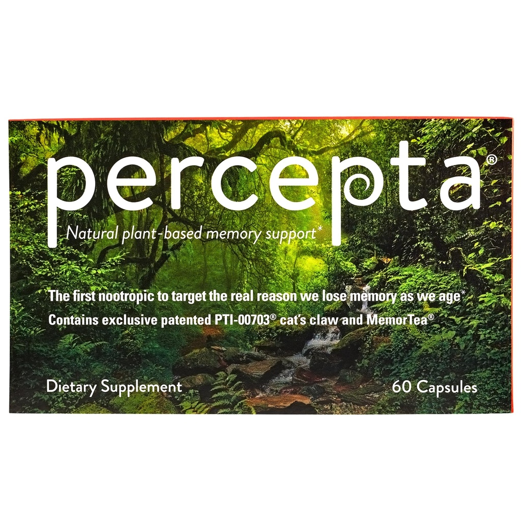 Percepta Plant- Based Memory Support - Natural Nootropic Brain Booster - Memory, Focus, ריכוז - 30 יום אספקה