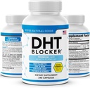 DHT Blocker - תוספת צמיחת שיער עבור גנטיקה רזה עבור גברים ונשים - עוזר נשירת שיער ו Stimulate צמיחה פוליקלית עם Saw Palmetto, biotin & Iron - תוספי חומצה פוליקלית גלולות