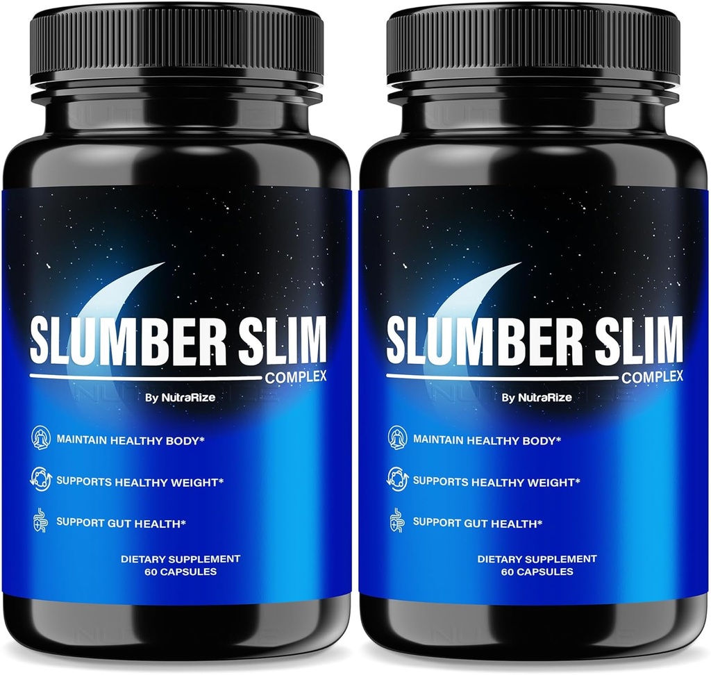 (2 Pack) Slumber Slim Weight, רשמי SlumberSlim Complex Formula, All Natural Pills כדי לתמוך ב- Fitness וב-כלל בריאות, Premium Keto כמוסות, Slumber Slim Reviews (120 קפסולות)