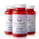 Relumins Advance Nutrition Gluta 1000 - מופחת L-Glutathione, Alpha Lipoic Acid & Rose HIPS - Antioxidant Support for Skin & Total Wellness - 60 ואג קפסולות x 3 בקבוקים (90 ימים אספקה)