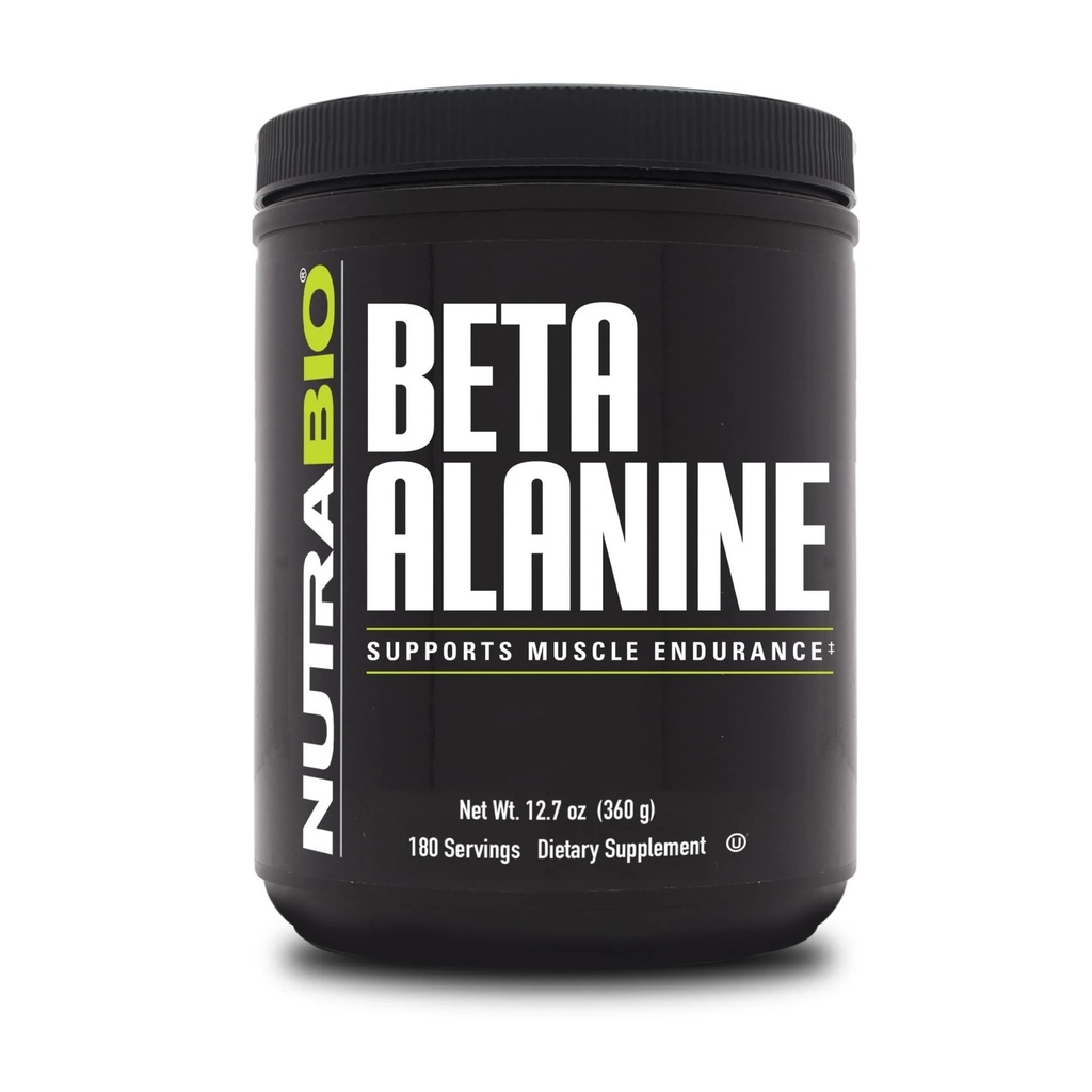 NutraBio אלן Betaine Pre-Workout תוסף - אבקת Beta Alanine אבקת 360g