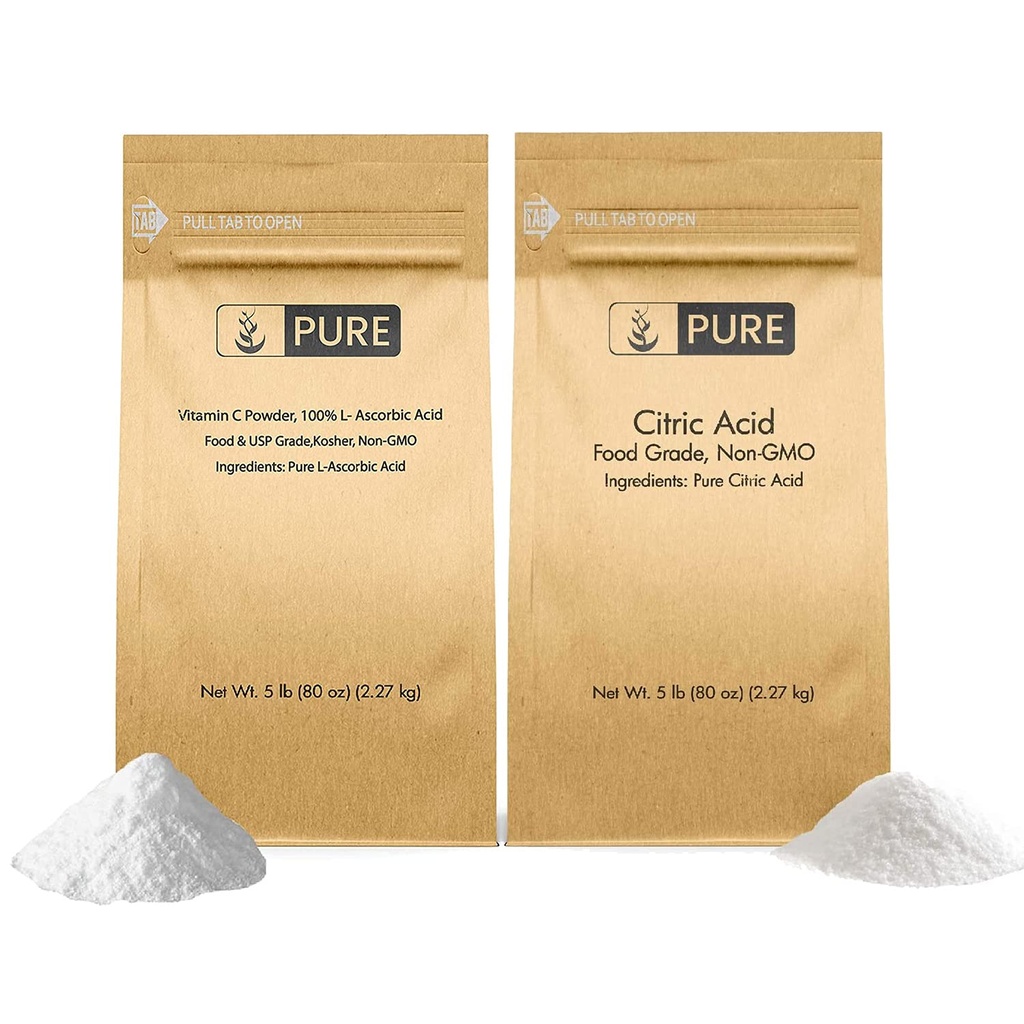 חומר מקורי טהור של ויטמין C אבקה ואבקת Acid Citric