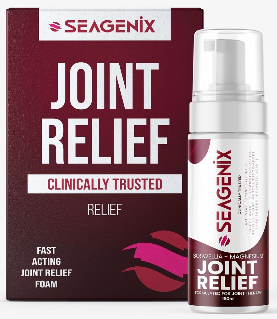 שריר הקלה משותף Foam - Joint Spray Boswellia Magnesium פורמולה - להרגיע את Stiff Joints - Ease השרירים discomfort מהיר - All Natural - הקלה עבור מפרקים ושרירים פגומים