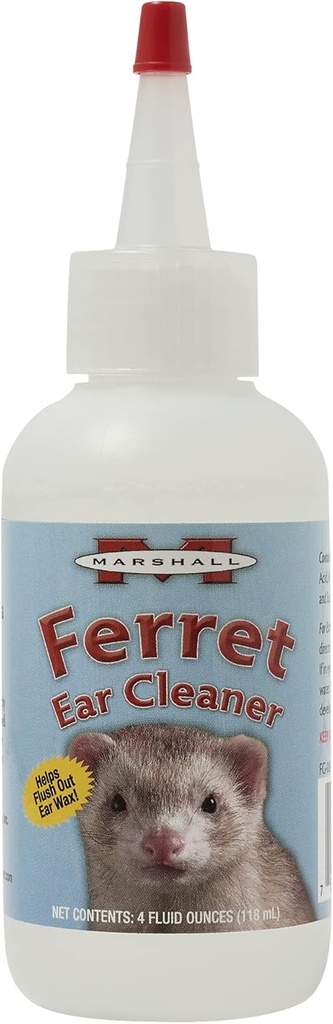 מרשל פרט אוזן ניקוי פתרון - 4 oz - Gentle Formula כדי להסיר את דירט ו- Wax - מכיל Eucalyptol כדי לתמוך האוזן בריאה Tissue - No Swabs Needed