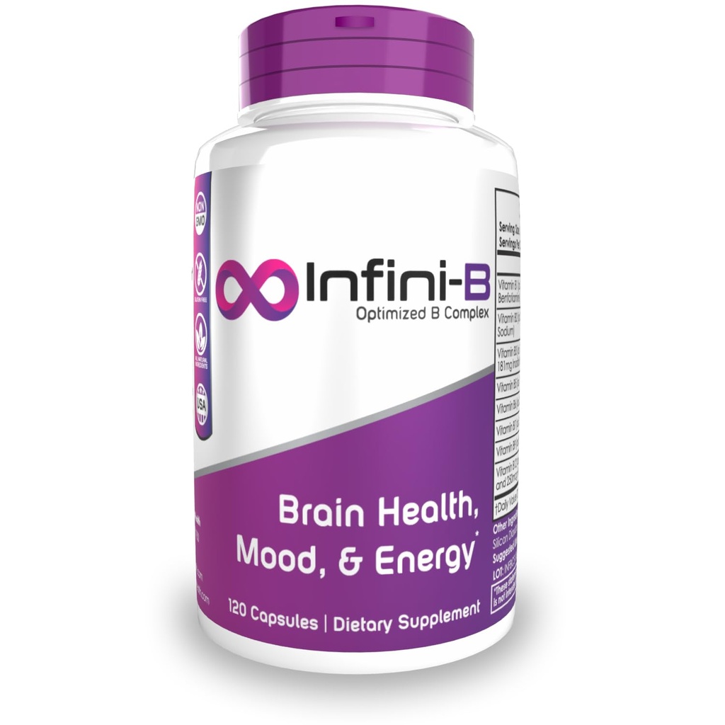 Nootropics Depot Infini-B מתקדם B-Complex | Optimal Absorption & Bio-Availability | תמיכה קוגניטיבית ומטבולית מוגברת