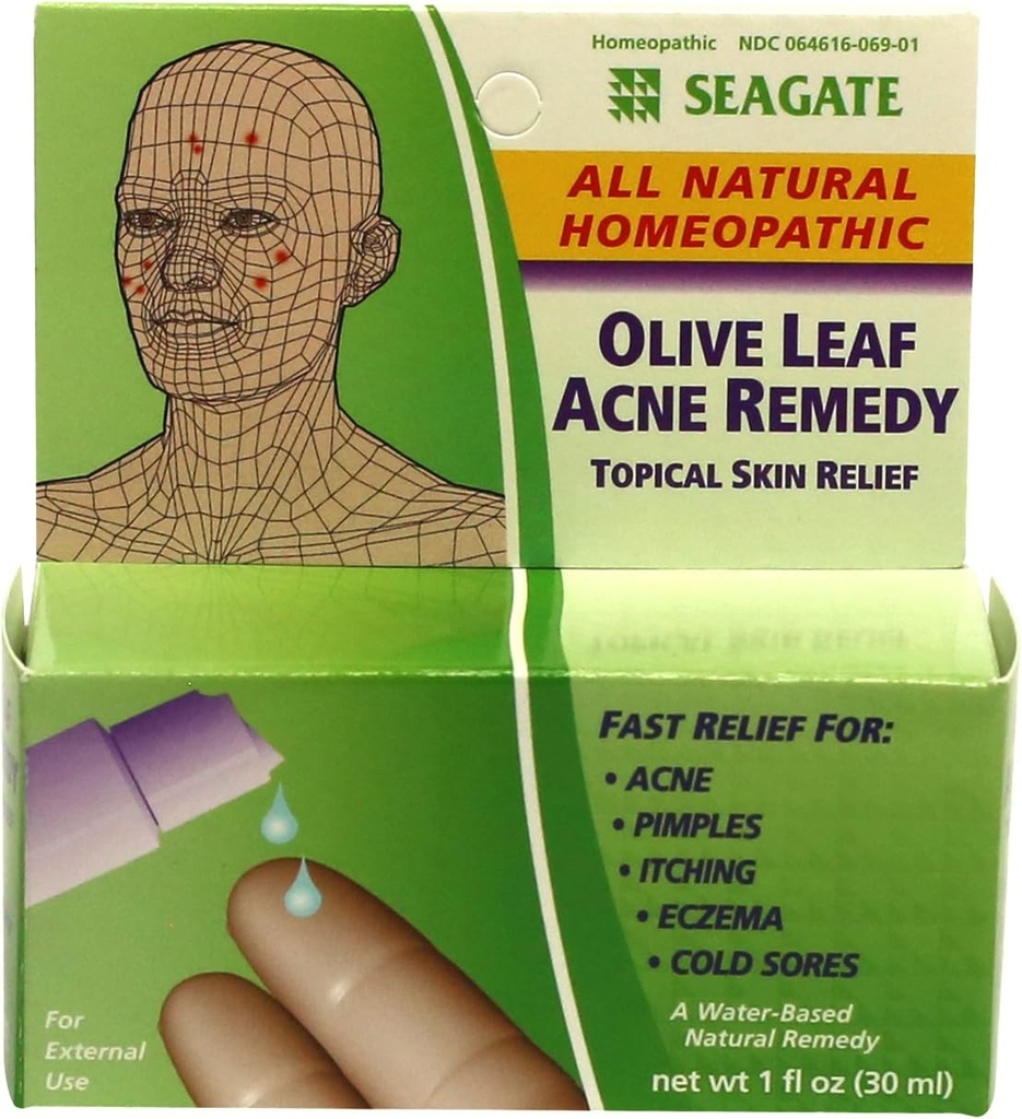 Seagate Products Homeopathic Leaf Natural Acne Remedy (Pack of 2) 1 Ounce