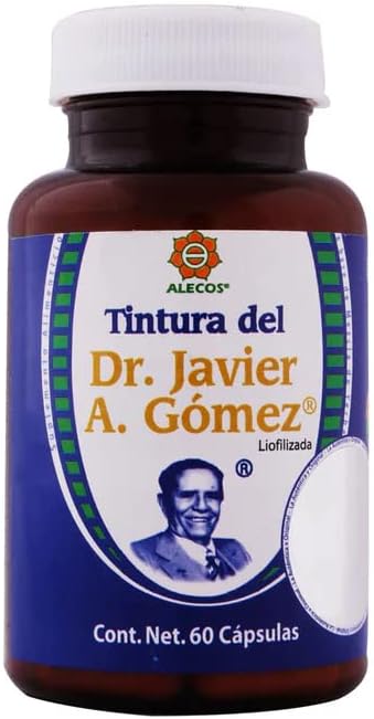 Cápsulas Alecos de Tintura Liofilizada דל ד"ר Javier A. Gómez, Frasco con, White, 60 Count (Pack of 1), 60.0 גרם