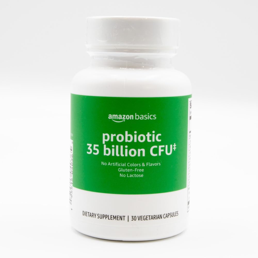 יסודות פרוביוטיקה 35 מיליארד CFU, 8 Probiotic Strains עם טרוםביוטיקה בלגן, תומך עיכול בריא, 30 קפסולות צמחוניות, 1 חודש אספקה (לשעבר Solimo)
