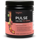 LEGION Pulse Pre Workout תוסף - All Natural Nitric Oxide Preworkout Drink to Boost Energy, Creatine Free, Sweetened, Alan Betaine, Citrulline, Alpha GPC (Caffeine Free Sour Candy)