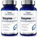 1MD תזונה EnzymeMD - תוסף Enzymes Digestive - דוקטור פורמולה | 18 Enzymes - Gas & Bloating Support