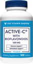 ויטמין Shoppe Active-C עם Bioflavonoids, תומך Immunity, ו-Vircular Health, Antioxidant, 500 MG (100 טבליות)