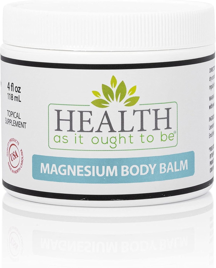 Magnesium Body Balm for Muscle Relief | All Natural Magnesium Oil Body Balm Infused with Arnica, Aloe Vera, Jo Joba & קוקוס שמן | For Headaches, Cramps, & Fast Wheel Relief