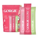 GORGIE Glow Variety Pack 15 Sticks, אבקת אלקטרוליטה משקה בריא לערבב, w / Hyaluronic Acid, Aquamin, ויטמין C & D, Probiotics, No Sugar, Antioxidants for Hydration, Skin Care ו- Gut Balance