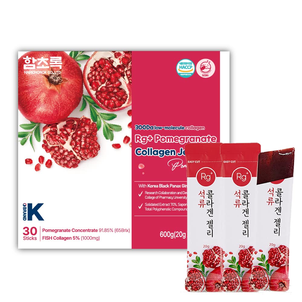 Anti-Aging קוריאני-Beauty Pomegranate Collagen Jelly Stick 20g*30 Stick/for Skin, Nail and Hair Growth