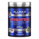 AllMAX Essentials CREATINE - 1000 גרם אבקה - משפר את הביצועים והאימונים - טבעוני וגלוטן חינם - 200 משרתים