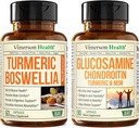 תוסף Turmeric Curcumin עם Boswellia Serrata Extract & Glucosamine Chondroitin MSM ו- Turmeric תוסף
