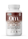OM MUSHROOM SUPERFOOD Cordyceps Mushroom קפסולות Superfood, 90 Count, 30 ימים, תוספת אנרגיה אורגנית עבור Stamina ו- Endurance
