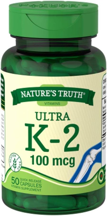 האמת של הטבע אולטרה ויטמין K-2 100 mcg, 50 Count (2)