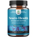Nootropic Brain תוסף זיכרון ותמיכה ממוקדת - ויטמינים לתמיכה נפשית וקלילות עם Bacopa Monnieri, VIT A, B6, Riboflavin, Niacin, Thiamin & Folate - תרכובת קוגניטיבית - 60 Count Count Count Index - 60