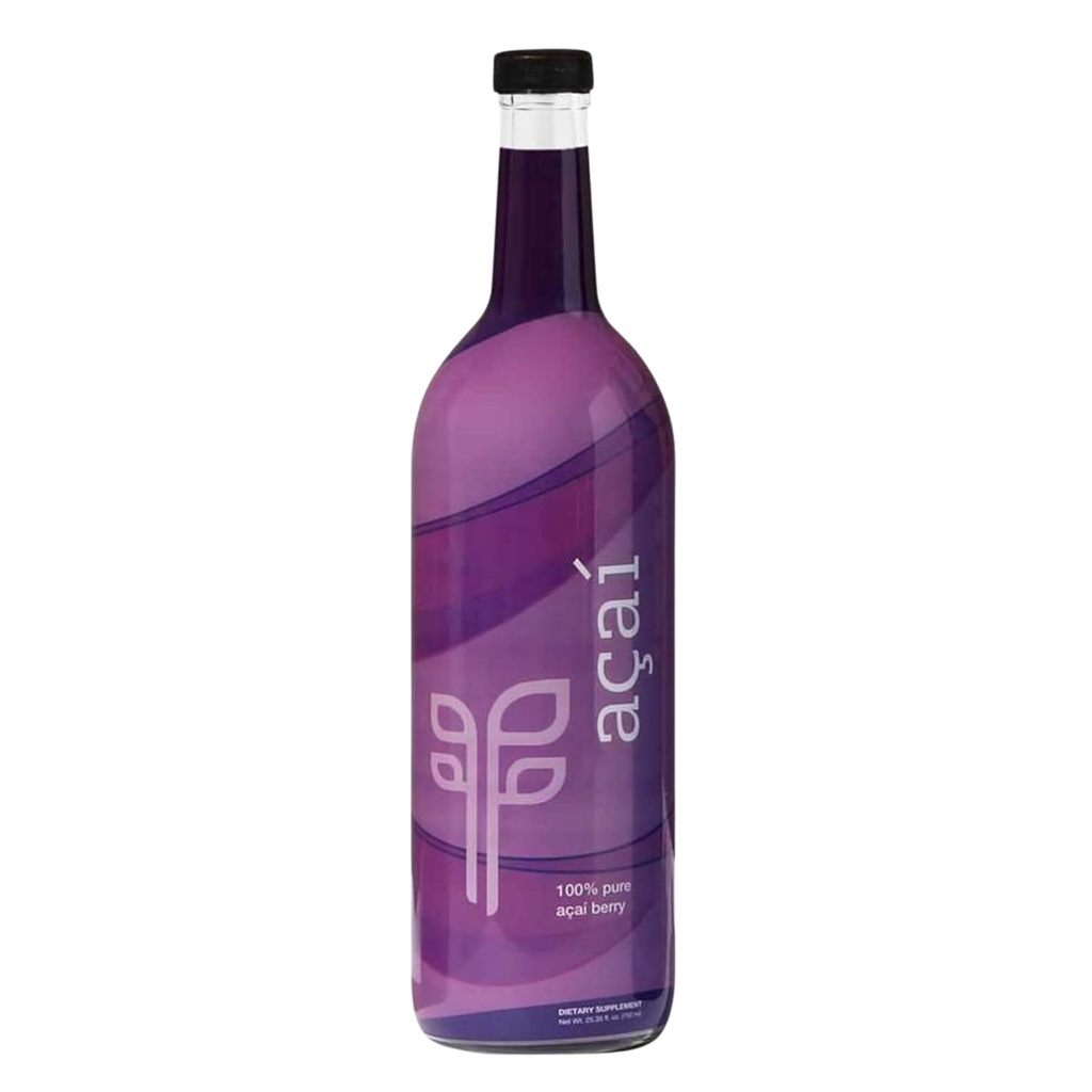 Pure 100% Acai (750 מ"ל) Superפרי Juice - ארוז עם אנטי-oxidants, חומצות שומן חיוניות ו Phytonutrients. ללא סוכר, No Dilution, Gluten-Free & כשר