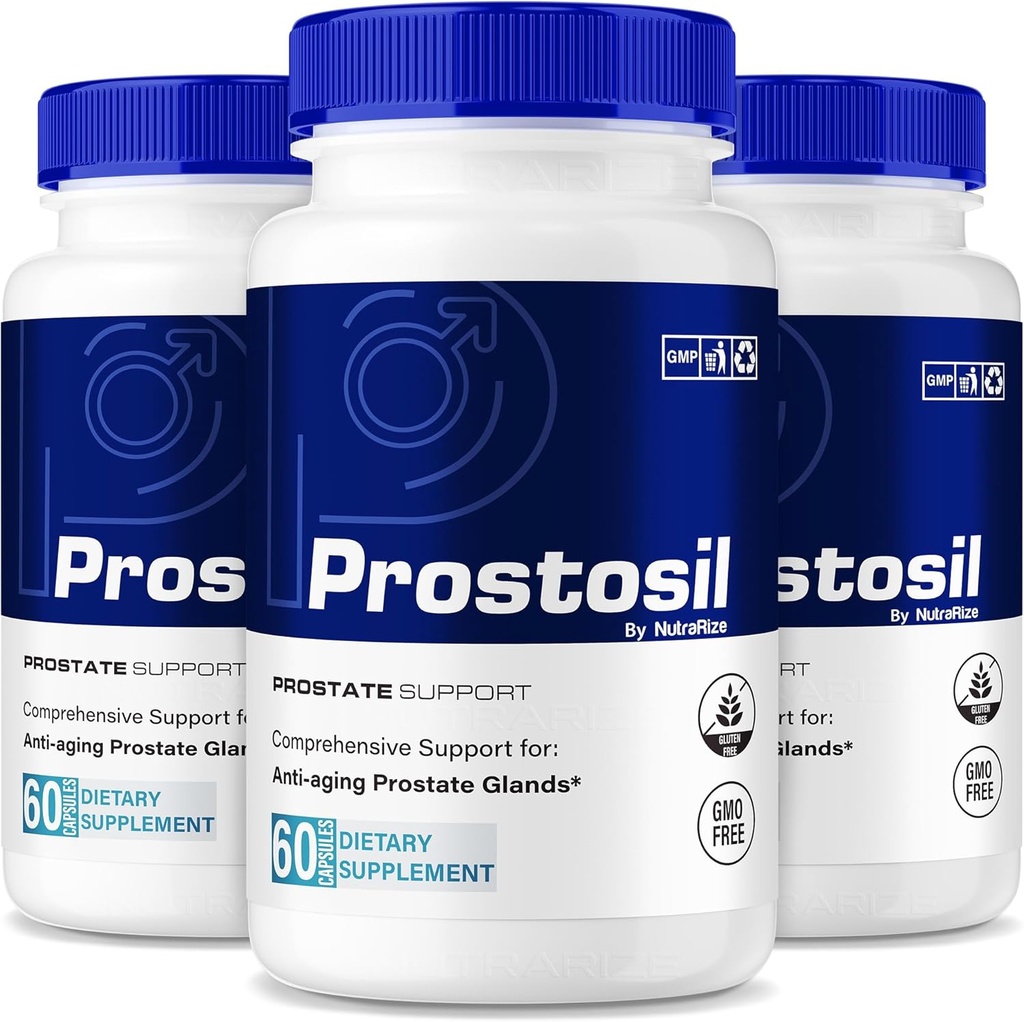 (3 Pack) Prostosil כמוסות, כל פורמולה טבעית לתמיכה בבריאות הערמונית, תוסף צמחי כוח מקסימלי לשליטה ובריאות כוללת, Prosto sil Pills בדיקה רשמית (180 קפסולות)