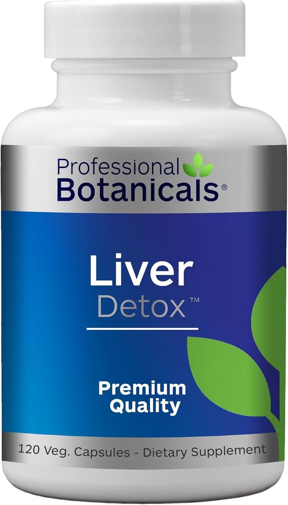 בוטניקה מקצועית Liver Detox - Natural Liver Cleanse & Detox Support with Biologicals & Enzymes - 120 קפסולות טבעוניות
