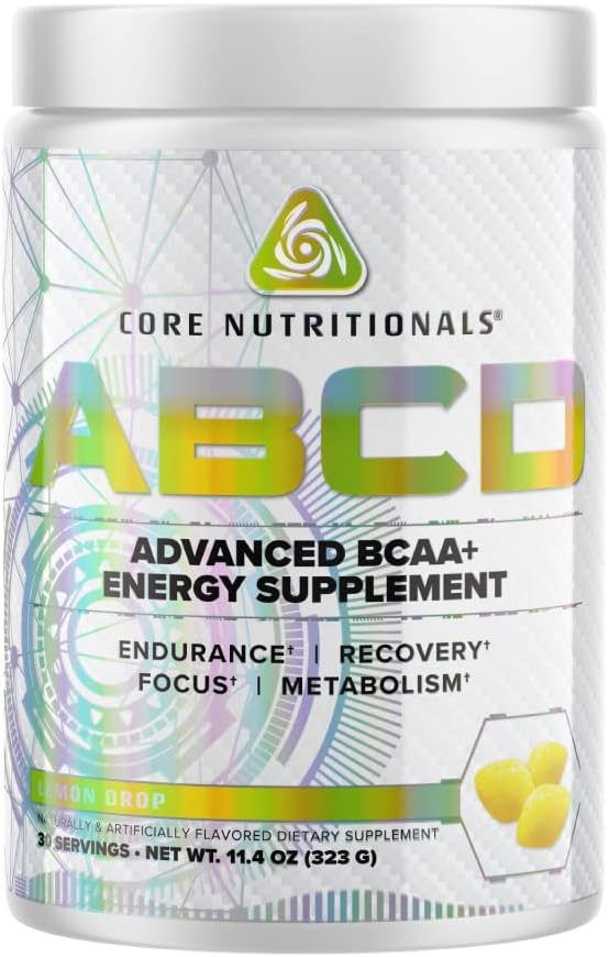 Creative Nutritionals Platinum ABCD מתקדם BCAA אנרגיה תוספת, משפרת את אנדורנס, התאוששות, להתמקד 30 משרתים (Lemon Drop)