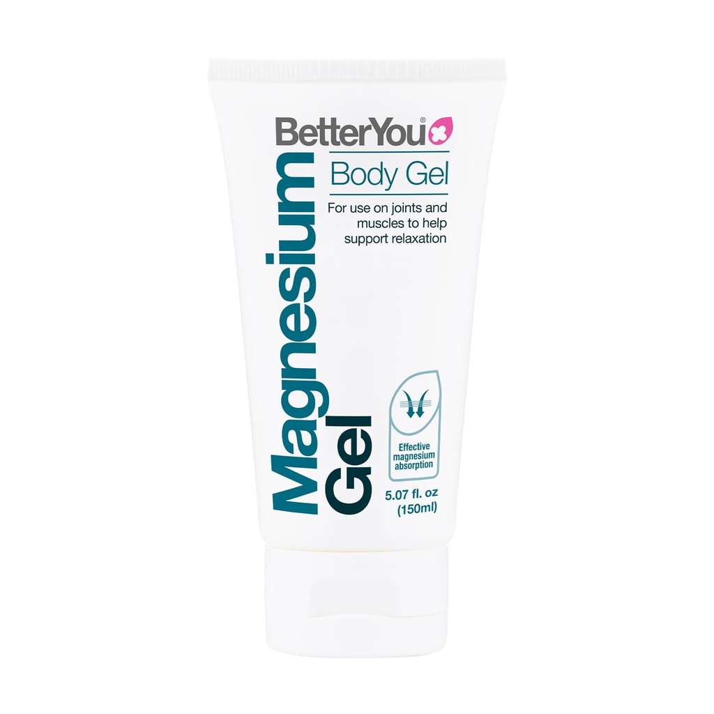 Better You Magnesium Gel - מרגיע שריר רוב - מגנזיום אקטואלי עבור Absorption יעילה - תמיכה משותפת Tense ו-Sore השרירים הקלה - 5.07 oz
