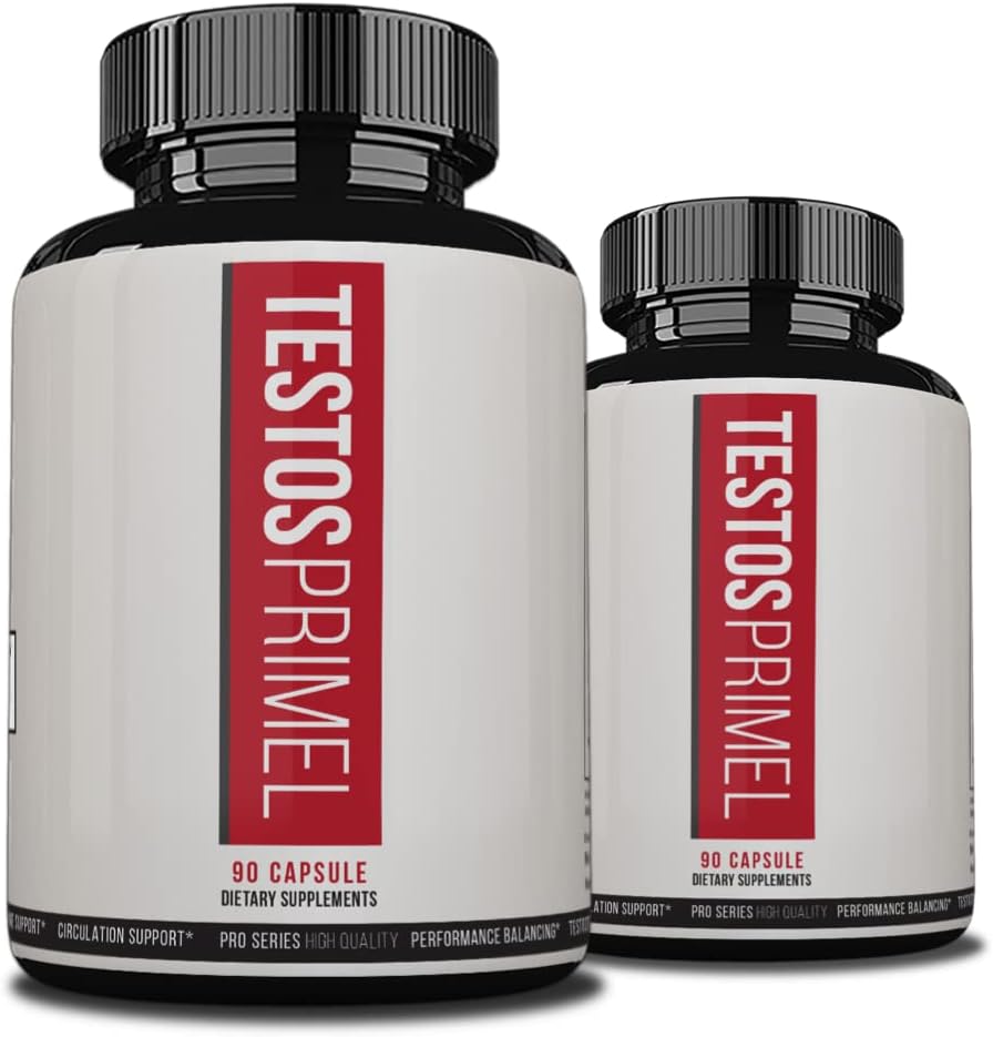 Testos Primel מתקדם פורמולה, TestosPrimel לשרירים כוח, Testoprime, 180 קפסולות, 2 חודשים אספקה