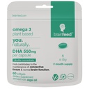 DHA תוספי 60 | Double Concentrate אומגה 3 DHA 500 מ"ג אומגה - 1 ליום | Brain & Eye Health Support