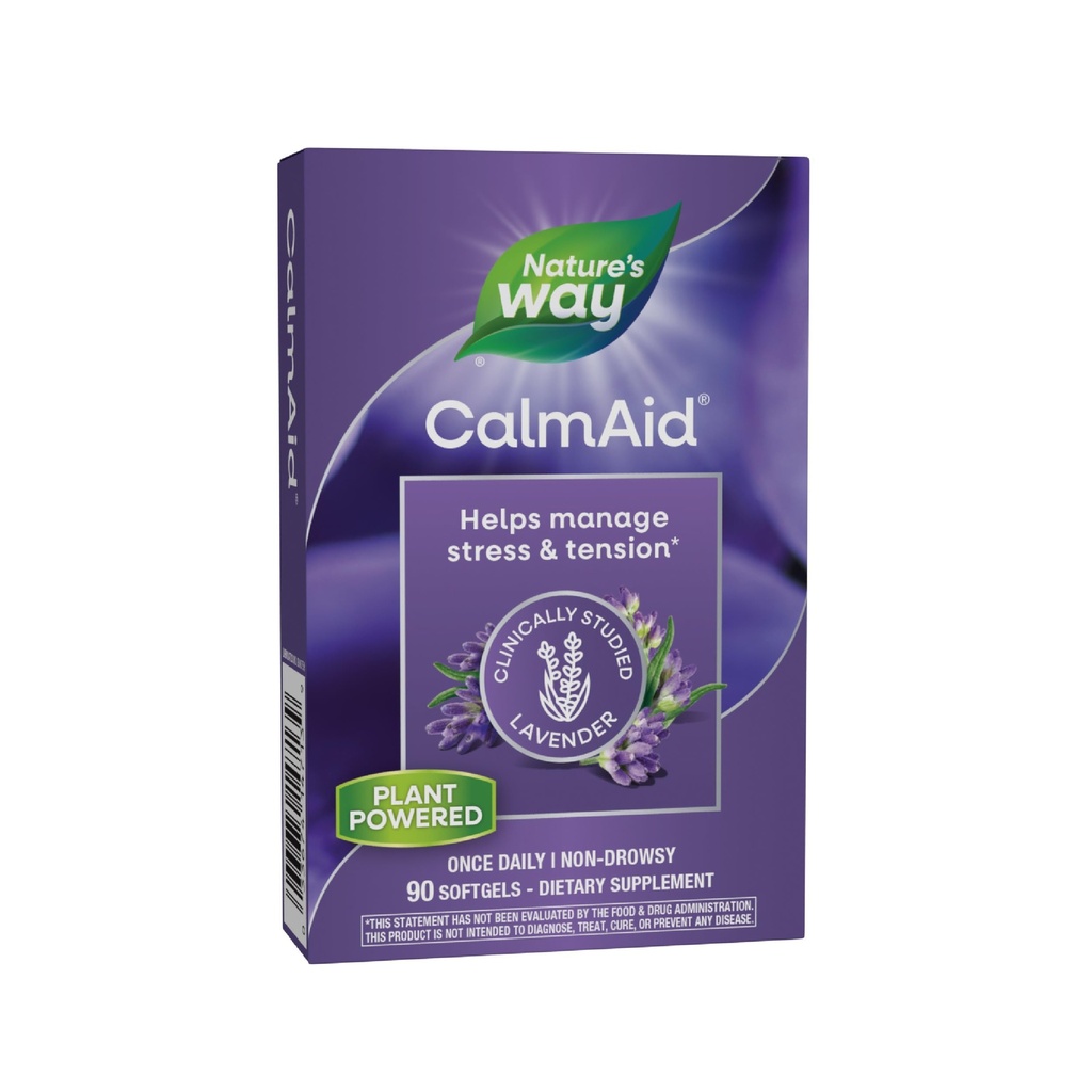 דרכו של הטבע CalmAid, Helps Manage Stress and Tension*, קלינית למד Lavender, Non-Drowsy, 90 Softgels