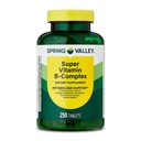 Spring Valley Super ויטמין B-Complex Tablets Dietary Supplement (250 טבליות)