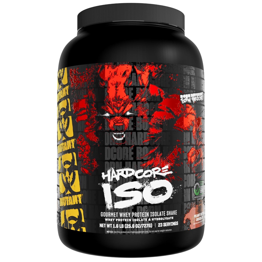 המוטאנט ISO Surge Whey חלבון Isolate אבקה לפעול במהירות כדי לעזור לשחזר, לבנות שריר, בולק וכוח, 1.6 lb (שוקולד Butter שוקולד)