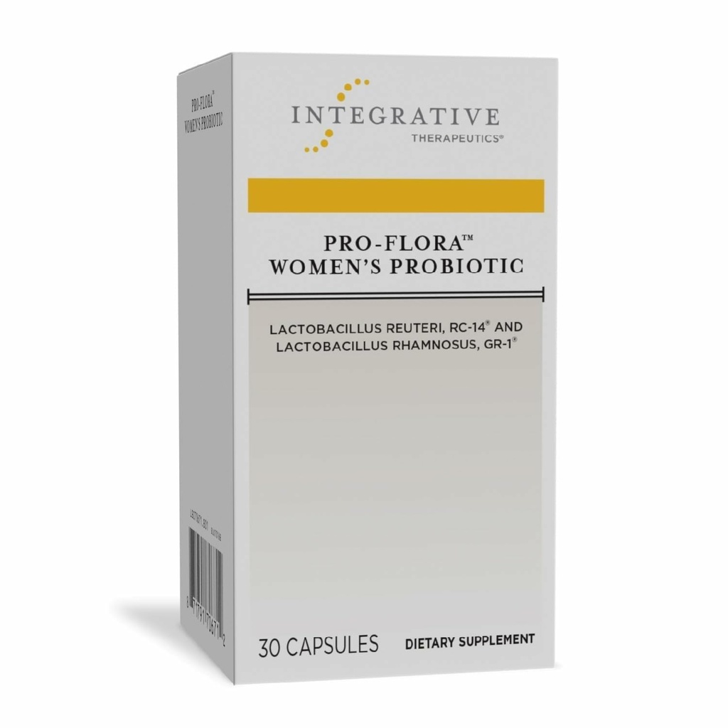 Integrative Therapeutics Pro-Flora Women's Probiotic - Vaginal Health Probiotic - Supports Urogenital Health in Women* - Gluten-Free - 30 קפסולות (30 קפסולות)