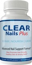 Clear Nails Plus Pills תוסף - ויטמין צמיחה ייחודי שיער ומינרלים עם ביוטין - גלוטן חינם 60 קפסולות - שיער להש עור וציפורים כוח נוסף פורמולה הצמיחה Booster