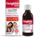 Feroglobin Gentle Iron ונוזל תזונתי - צמצום עייפות ושומן | שמירה על בריאות ו Vitality | Natural Iron Source