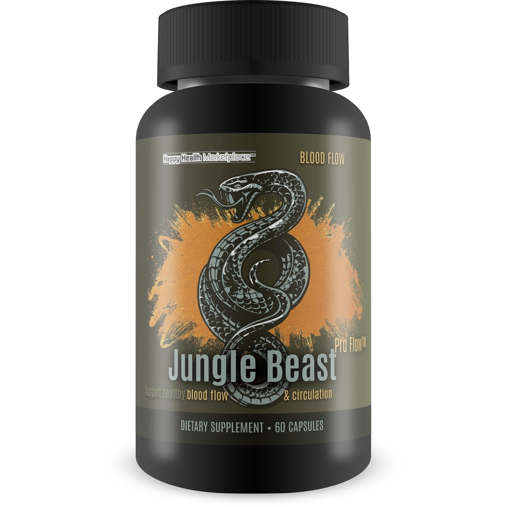 חיות ג'ונגל Pro Flow - Our Best Blood Flow Beast Pro תוסף ל-Circulation בריא - תמיכה תזונתית בריאה במשלוח תזונתי משופר - Blood Circulations Bloodflow
