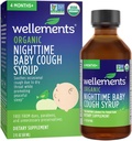 Wellements Organic Nighttime Baby Cough Syrup | Soothes Occasional Cough בשל גרון יבש תוך קידום שינה של לילה של שלום *, USDA אורגני | 2 Fl Oz, 4 חודשים + 4 חודשים +