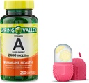 ויטמין עמק האביב A Softgels, 2400 mcg, 250 ספירה, ו Gift Ice Roller for Face