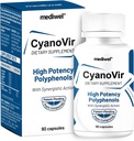 CyanoVir - Advanced Immune Support Formula - Quercetin, Luteolin, Apigenin, EGCG - מקדם בריאות החיסון, הגנה סלולרית והתחדשות, ותפקוד הנשימה - נעשה בארה"ב