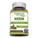 טבעיים טהורים Neem (Made with Natural Neem Leaf) | 500 מ"ג 120 Veggie קפסולות תוספי מזון | Non-GMO | Gluten Free | Made in USA | אידיאלי עבור צמחונים