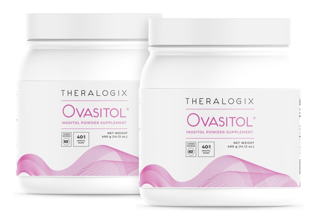 Theralogix Ovasitol Inositol אבקת - 180 יום אספקה - Myo-Inositol & D-Chiro Inositol עבור הורמון ו- Ovarianfunction תמיכה * NSF מוסמך, (360 משרתים), 28.24 Ounce (Pack of 2)