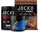 Jocko דלק 3 Pack התעמלות Bundle - Creatine, שוקולד MOLK, & Blue Raspberry Pre עבודהout