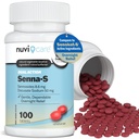 Senna Plus Laxative St Softener - Docusate Sodium (50 מ"ג) Stoolener עם Stimulant Laxative Sennosides (8.6 מ"ג) - בהשוואה Senokot-S עבור Occasional Constipation הקלה * טבליות (100 טבליות)
