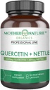 Quercetin 600mg & Nettle 600mg - Natural Flavonoids תוסף עבור Irritants עונתי, Immune Response, הזדקנות בריאה וארוכות - Non Drowsy, Non GMO, טבעוני - (90 קפסולות)