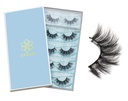 DYSILK Lashes False Eye Lashes Mink Lashes 5 Pairs 6D Lashes Pack Fluffy Lashes עין מזויפת Lashes נראה טבעי Wispy Eyelashes רצועת Lash Faux כוזב טיפות Kits | 001-15mm