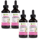 Maxx Herb Vallan Root Extract - מקס כוח, נוזל ואלריאן שורש Absorbs טוב יותר מאשר קפסולות, להרגעה ולשינה מנוחה, אלכוהול חינם - 4 בקבוקים, 4 Oz כל אחד (240 משרתים)