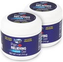 Blue Goo Pain Relieving Gel - for Back, Neck, Pain and Joint Pain, Fast-Acting Cooling and Soothing Relief with 100% Pure Emu Oil, 4 oz (2 Pack)
