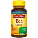 הטבע יצר תוספת של ויטמין B12 2500 mcg, תוספת תזונתית לתמיכה במטבוליזם אנרגיה, 60 טבליות, 60 יום אספקה