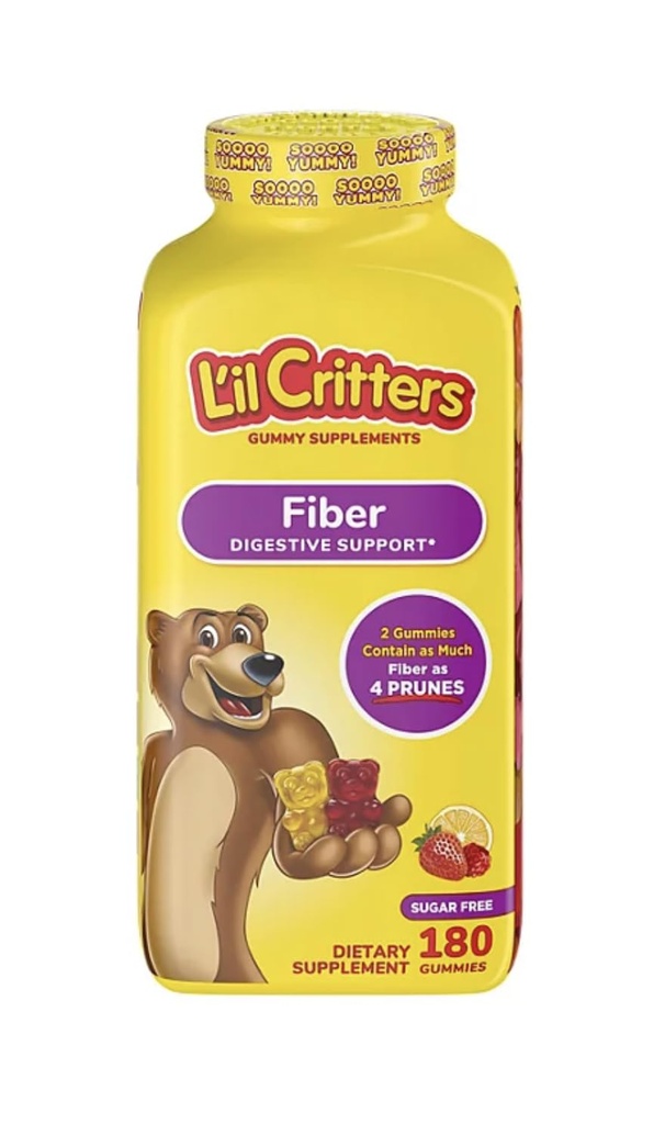 L'il Critters סיבים חניכיים, סוכר חינם, 180 הרוזן